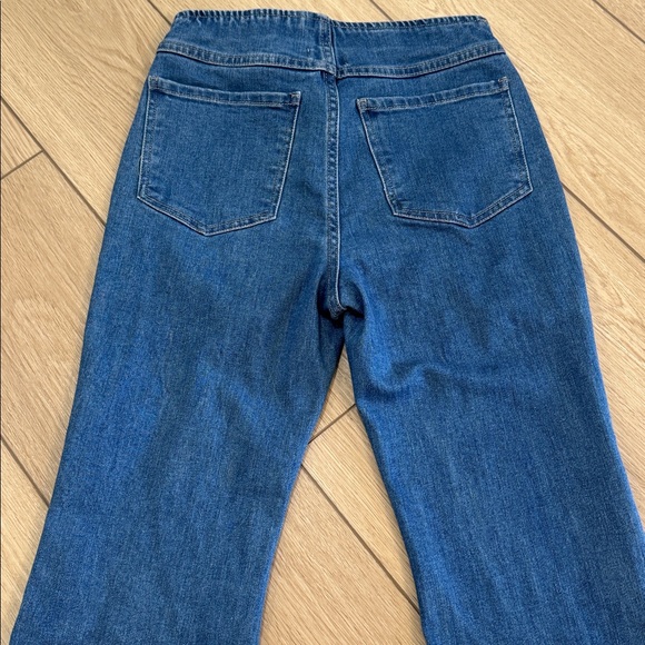 Forever 21 Pull On Super Flare Jeans Size M|Retro 70s vintage hippie denim - Picture 8 of 9